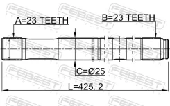������� ����� ��� Toyota Avensis febest 0112-zzt251lh 0112ZZT251LH ����