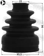 ������� ���� ���������� �������� 65.5x94x22 | ����/��� | Febest 0115NGJ10T 0115NGJ10T ����