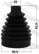 ������� ���� �������� �������� pvc 66.5x92.5x20 ��� ����/��� Febest [0117PACA33R] 0117PACA33R ����