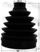 ������� �������� ����� �������� PVC ��� Honda CR-V, Renault Duster, Hyundai Santa FE febest 0117p-znr 0117PZNR ����