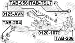 ����� ������� ������ ����� ������ ����� ��� Toyota Caldina febest 0120-107 0120107 ����