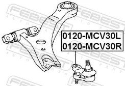 ����� ������� ������ ����� ����/��� Febest [0120MCV30L] 0120MCV30L ����