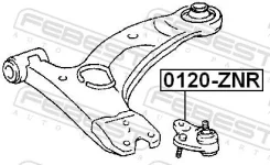 ����� ������� Toyota Avensis ADT25#/AZT25#/CDT250/ZZT25# 2003.01-2008.11 ������ �����. ����. Febest 0120ZNR ����