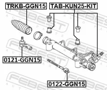 ���������� ������� ���� Toyota Hilux GGN15/25/35/KUN1#/2#/3# -12 Febest 0121GGN15 ����