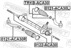 ���� �������, ��������, ������, ����� ��� Toyota RAV4, Lexus NX 14-, Lexus IS III Febest 0122-ACA30 0122ACA30 ����