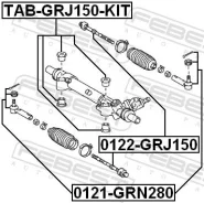 ���� ������� | ����� ����/��� | Febest 0122GRJ150 0122GRJ150 ����