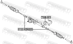 ���� ������� Toyota Hiace 2004-2013 0122-KDH205 Febest 0122KDH205 ����