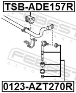 ���� ������������� Toyota Auris/Hybrid 07-12 ����. Febest 0123AZT270R ����