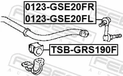 ���� ������������� Toyota MARK X GRX13# 2009.10-2019.12 �����. ����. Febest 0123GSE20FR ����