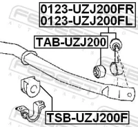 ���� ������������� �������� Toyota #J200 LC200 LX570 0123UZJ200FR ����
