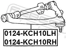 ����� ����� ������ Toyota Hiace/Regiusace 1989.08-2005.01 0124-KCH10RH Febest 0124-KCH10RH 0124KCH10RH ����