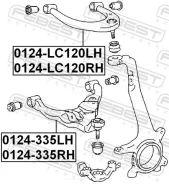 ����� �������� ������� ������ (Toyota LAND Cruiser Febest 0124-lc120rh 0124LC120RH ����