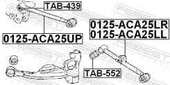 ���� �������� ���������� ������� ������ ������ ����� ��� Toyota RAV4 febest 0125-aca25up 0125ACA25UP ����