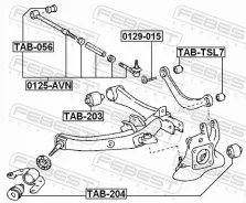 ���� �������� ���������� ������������ ������ ������ ����� ��� Toyota Avensis, Toyota Caldina febest 0125-avn 0125AVN ����