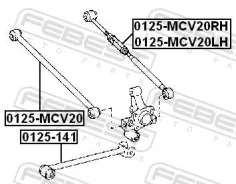 ���� ���������� | ��� ����/��� | Febest 0125MCV20LH 0125MCV20LH ����