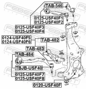 ���� Lexus LS460/460L USF4# 06- �����. ���. Febest 0125USF40F4 ����