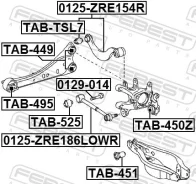 ���� ������ ���������� Febest 0125ZRE154R 0125ZRE154R ����