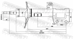 ����������� �������� ������ Toyota Avensis II (2003-2008) [178Febest01665184FR] 01665184FR ����