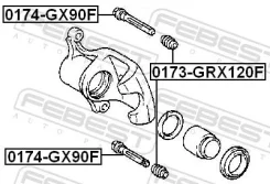 ������������ �������� Toyota 47715-30080 Febest 0174-GX90F #S151 #X90 #X100 #SXA1# 0174GX90F ����