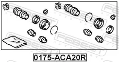 ����������� ���������� �������� ������ �� ��� ������� ��� Toyota Corolla, Toyota RAV4, Toyota Yaris Verso Febest 0175-ACA20R 0175ACA20R ����