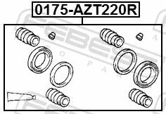 ����������� �������� ���������� ������� (�� ��� �������) Febest 0175AZT220R 0175AZT220R ����