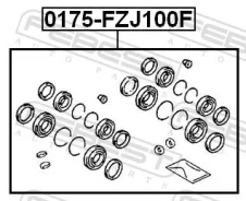 ����������� �������� ���������� ��������� (�� ��� �������) Febest 0175FZJ100F 0175FZJ100F ����