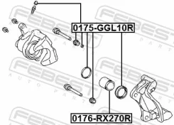 ����������� ���������� �������� ������ �� ��� ������� ��� Lexus RX, Toyota Sienna, Toyota Highlander / Febest 0175-GGL10R 0175GGL10R ����