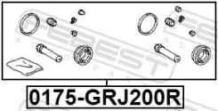 ����������� ���������� �������� ������� ������� ������ ��� Toyota LAND Cruiser, Toyota Sequoia, Toyota Tundra febest 0175-grj200r 0175GRJ200R ����