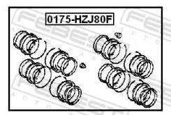 ���. �-�� ������. ���������� �������� d-45 mm. (�-�� �� 2 ��������) Febest 0175-HZJ80F 0175HZJ80F ����