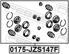 ����������� ������ �������� Toyota Crown S14 1991-1995 0175-JZS147F ����� ����� 0175JZS147F ����