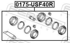 ����������� ���������� �������� ������� ������� ������ ��� Lexus LS, Eagle LS460 [USA] febest 0175-usf40r 0175USF40R ����