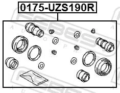 ����������� �������� ���������� ������� (�� ��� �������) Febest 0175UZS190R 0175UZS190R ����