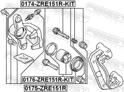 ����������� ���� �������� Toyota Corolla 2006-2013 0175-ZRE151R ����� ����� 0175ZRE151R ����