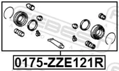 ����������� ���������� �������� ������� ������� ������ ��� Toyota Vista, Toyota Corolla, Toyota OPA febest 0175-zze121r 0175ZZE121R ����