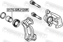 ������� �������� ���������� ������� Febest 0176-GRJ120R 0176GRJ120R ����