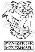 ������� ��������� ������ ����� ��� Toyota LAND Cruiser, Lexus LX febest 0177-fzj105fl febest 0177FZJ105FL ����