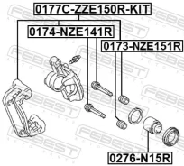 ����� ������� ���������� �������� (��������) ��� ����, ��� Febest [0177CZZE150RKIT] 0177CZZE150RKIT ����