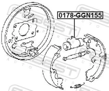 ������� ���������, ������ ������ ����� ��� Toyota Fortuner, Toyota Hilux Febest 0178-GGN155 0178GGN155 ����