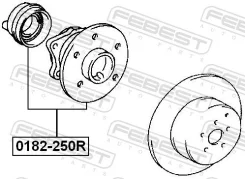 ��������� ���� ������ Febest 0182-250R / 0182250R 0182250R ����