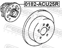 ��������� ������� ������ Toyota ACU25/35 MCU25/35 MHU28/38/48 RX300/330/350 0182ACU25R ����