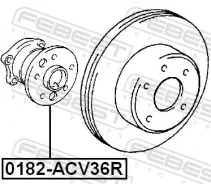 ������� T Camry 02-06- ���. Febest 0182-ACV36R 0182ACV36R ����