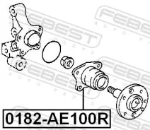 ������� ������ Toyota Corolla AE10#/CE10#/EE10# 1991.06-2002.06 ����. (�����. ) Febest 0182AE100R ����