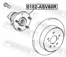 ������� ������ Toyota Camry/Hybrid ACV51/ASV5#/AVV50/GSV50 2011.08-2018.03 ����. Febest 0182ASV60R ����
