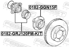 ������� �������� Toyota Hilux KUN2#,35 2011.07-2015.12 0182-GGN15F Febest 0182GGN15F 0182GGN15F ����