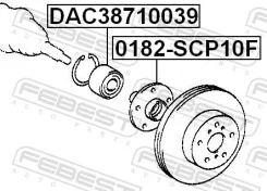 ������� ������ �������� ������ ����� ��� Toyota Yaris, Toyota Probox/Succeed, Toyota IST febest 0182-scp10f 0182SCP10F ����