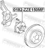    0182-ZZE150MF, 43550-42010, 0182ZZE150MF, Febest ( / 31 / 7) 0182ZZE150MF 