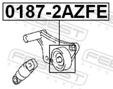 �������� ������ ��������� ��� Toyota Avensis, Toyota Corolla, Toyota Camry Febest 0187-2AZFE 01872AZFE ����