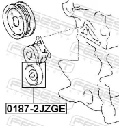 ����� �������� Toyota MARK II 2.5/3.0 92-01, Lexus GS300 93-05 0187-2JZGE Febest 01872JZGE ����