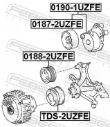 �������� ����� ���������� ����� ��� GMC Sierra, Chevrolet Silverado, GMC Savana febest 0187-2uzfe 01872UZFE ����