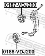����� �������� �������� Febest [0187VDJ200] 0187VDJ200 ����